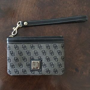 Dooney and Bourke Black Wristlet Wallet